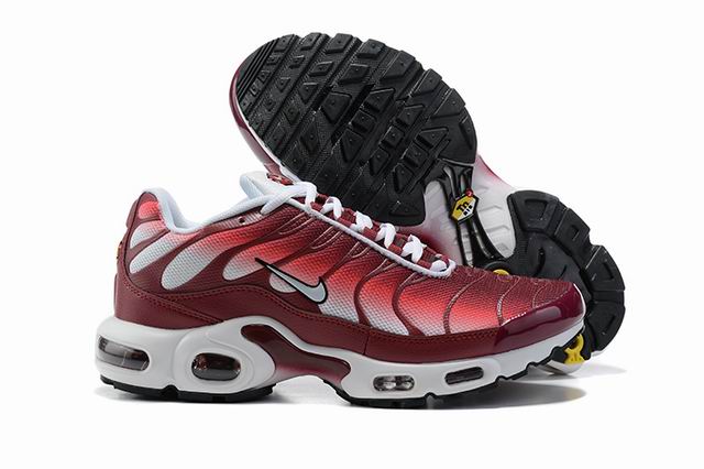 Cheap Nike Air Max Plus Wine White Tn Men's Running Shoes-77 - Click Image to Close